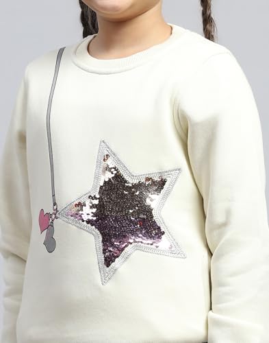 Image of Monte Carlo Girls Printed Round Neck Full Sleeve Sweatshirt (523063565)