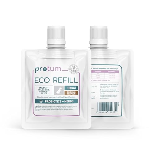 Zanipro - Recarga de bolsillo flexible - pasta probiótica y prebiótica para perros y gatos contra la diarrea y los gusanos, 3 mil millones de cultivos vivos, cura intestinal - Firmeza de las heces