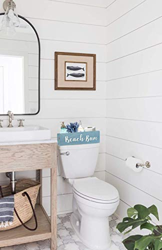 GoGift Beach Bathroom Decor Box - 2 Sided Funny Wooden Toilet Paper Holder - Hello Sweet Cheeks Bathroom Box - Beach Bum - Beach House Decor - Image 4