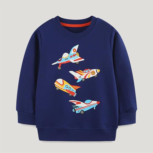 Boys Sweatshirts Casual Sweatshirts Cotton Sweatshirts Long Sleeve T-shirts Crew Neck Cartoon Tops for Boys-3373