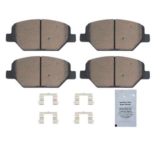 Image of HUSCH D1886 Front Ceramic Brake Pads Kit Fit For Buick Envision 2016-2020, For Lacrosse 2017-2019, For Cadillac XT4 2019, For Chevrolet Camaro 2016-2020, For GMC Terrain 2018-2021