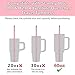 NiHome 12-Inch Heart-Shaped Stainless Steel Drinking Straws for Stanley Tumbler 40oz 10-Pack with 2 Cleaning Brushes, Reusable for Hot & Cold Drinks, Dishwasher Safe, Safe Edges for Kids (Pearl Pink)