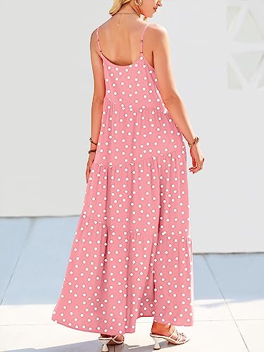 Image of ANRABESS Women Summer Casual Loose Sleeveless Sundress Spaghetti Strap Flowy Boho Linen Beach Vacation Maxi Long Dress