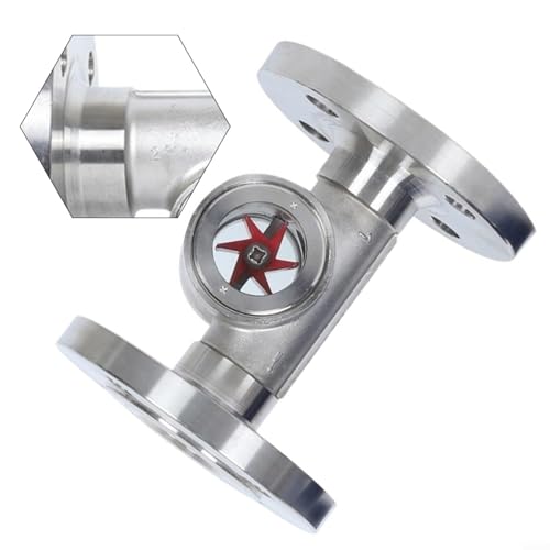 Indicateur de débit d'eau de haute précision en inox 304 DN20 à bride industrielle - 4
