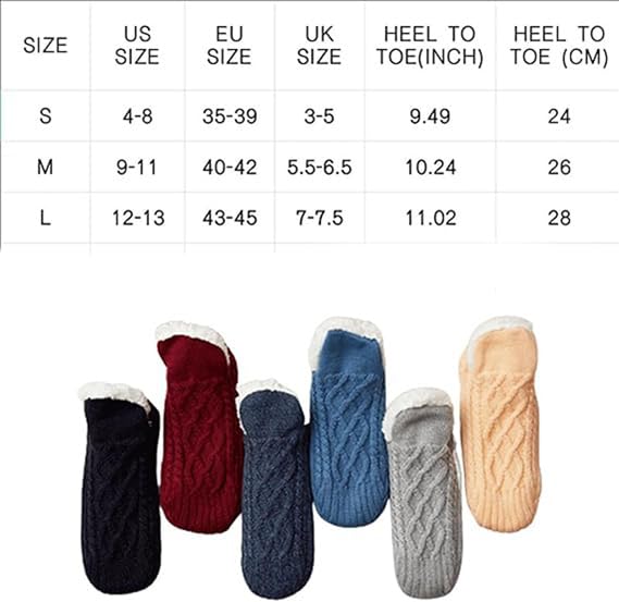 Truecups Socks, Fleecesox - Fleece-Lined Non-Slip Thermal Slippers Socks, Truecups Fleece Lined Slipper Socks2