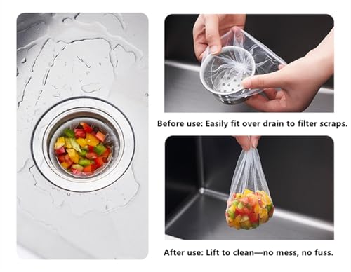 Bolsas de filtro desechables para colador de fregadero de cocina miniatura 4