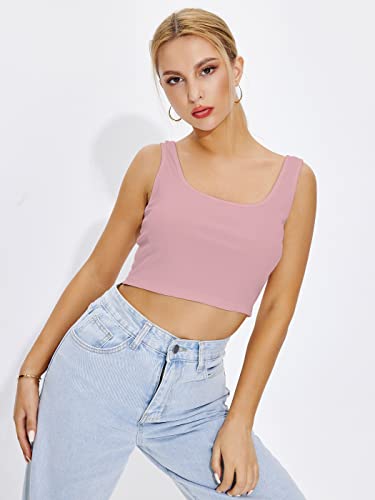 Image of Shasmi Women's & Girls' Solid Sweet Heart Neck Slim Fit Simplicity Tops (TOP 50)