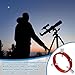 PATIKIL 68mm Diameter Adjustable Guiding Scope Rings, Metal Guide Scope Rings for Telescope Guide Tube, Red