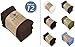 Softolle Bar Mop Towels, Pack of 12-16x19 Inches - 100% Cotton Super Absorbent Towels, Multi-Purpose for Home and Bar Cleaning (Brown)