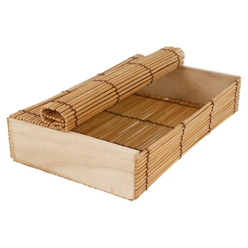 Cajas de sushi desechables de bambú natural para envases de comida japonesa para llevar