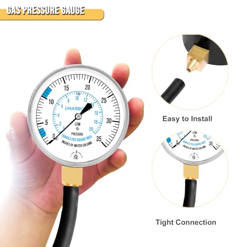 Uharbour MGPT001 Manometer Gas Pressure Tester thumb #2