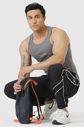 Image of FUAARK Ribbed Slim Fit Gym & Workout Tank for Men's -