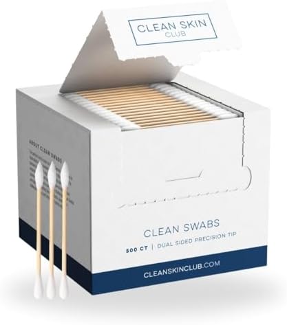 Clean Skin Club Clean Swabs | 500CT | One Pointed Tip | Biodegrad...