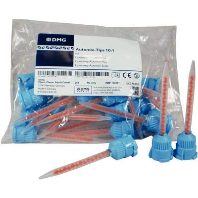 Luxatemp Plus Automix Mixing Tips for 76 Gm Cartridges (Pack of 25)