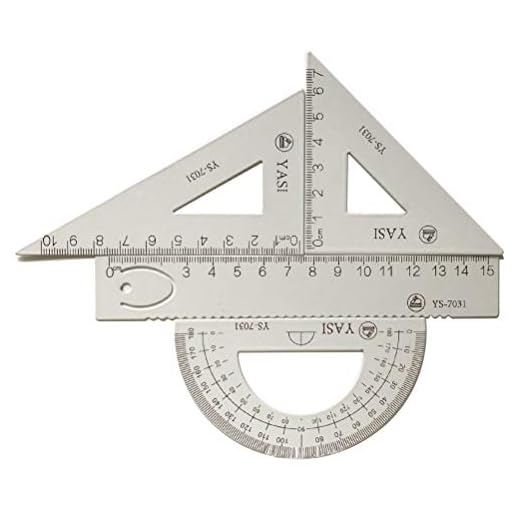 LATERN 4 Piezas Matemáticas Geometría Herramienta Aleación De Aluminio Triángulo Regla Conjunto Cuadrado, Suministros De Estudiante Conjunto De Dibujo Que Incluye Transportador