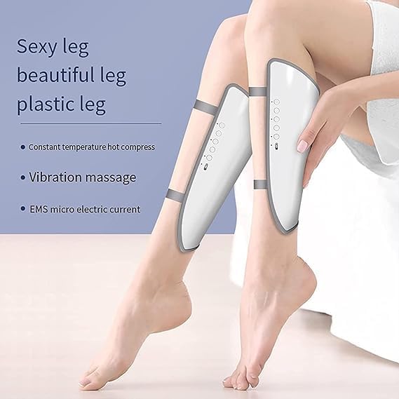 DASTAV Compression Calf Massager Circulation Air Leg Massager with Heating Function Portable EMS Pulse Vibration Hot Compress Calf Shaping Massaging Machine (Pack of 1) DASTAV Compression Calf Massager Circulation Air Leg Massager with Heating Function Portable EMS Pulse Vibration Hot Compress Calf Shaping Massaging Machine (Pack of 1)