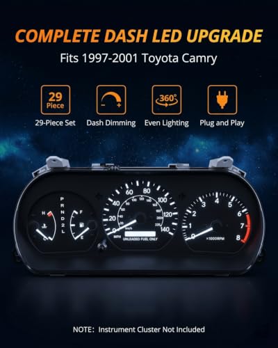 Kit de luces LED para panel Toyota Camry 1997-2001 miniatura 2
