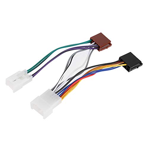 Car Audio Wire Connectors,ISO Wiring Harness,for Audio Line Car Plug Connector Connection Line Radio Stereo Install ISO Wire Harness Connector Adapter Fit for Landcruiser Yaris Hilux Prio C
