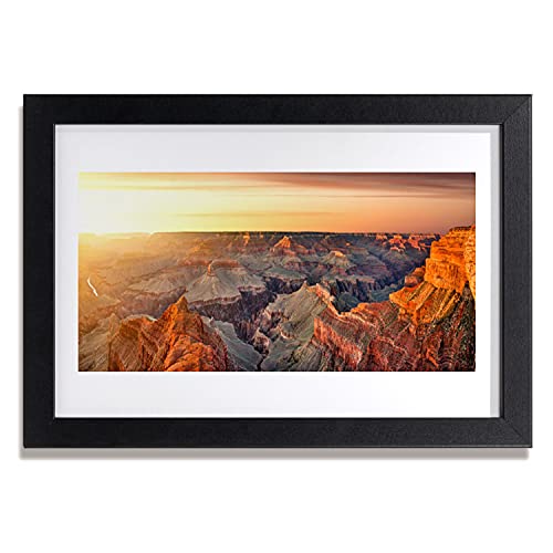 Affiche encadrée 30x20 cm Tulup paysage de montagnes cadre MDF salon