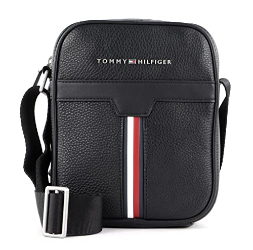Tommy Hilfiger, TH DOWNTOWN MINI REPORTER Homme, Noir, Medium