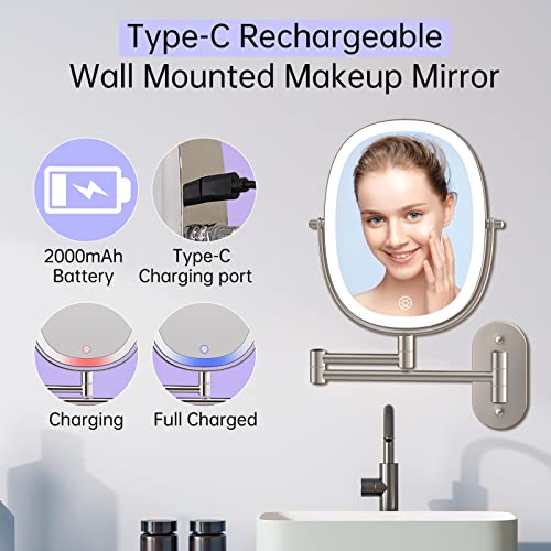Funtouch Lighted Wall Mounted Makeup Mirror thumb #2