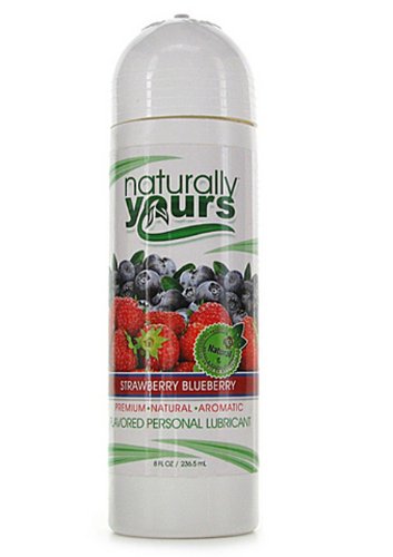 Nature Lovin Lubricants Naturally Yours Strawberry Natural Flavored Lubricant, 8 Fluid Ounce