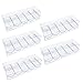 Xoeryoy 5Pcs Poker Chip Case, Clear Plastic Poker Chip Tray with Lid, Multi-Use Storage Display Case for Gambling, Parties or Home