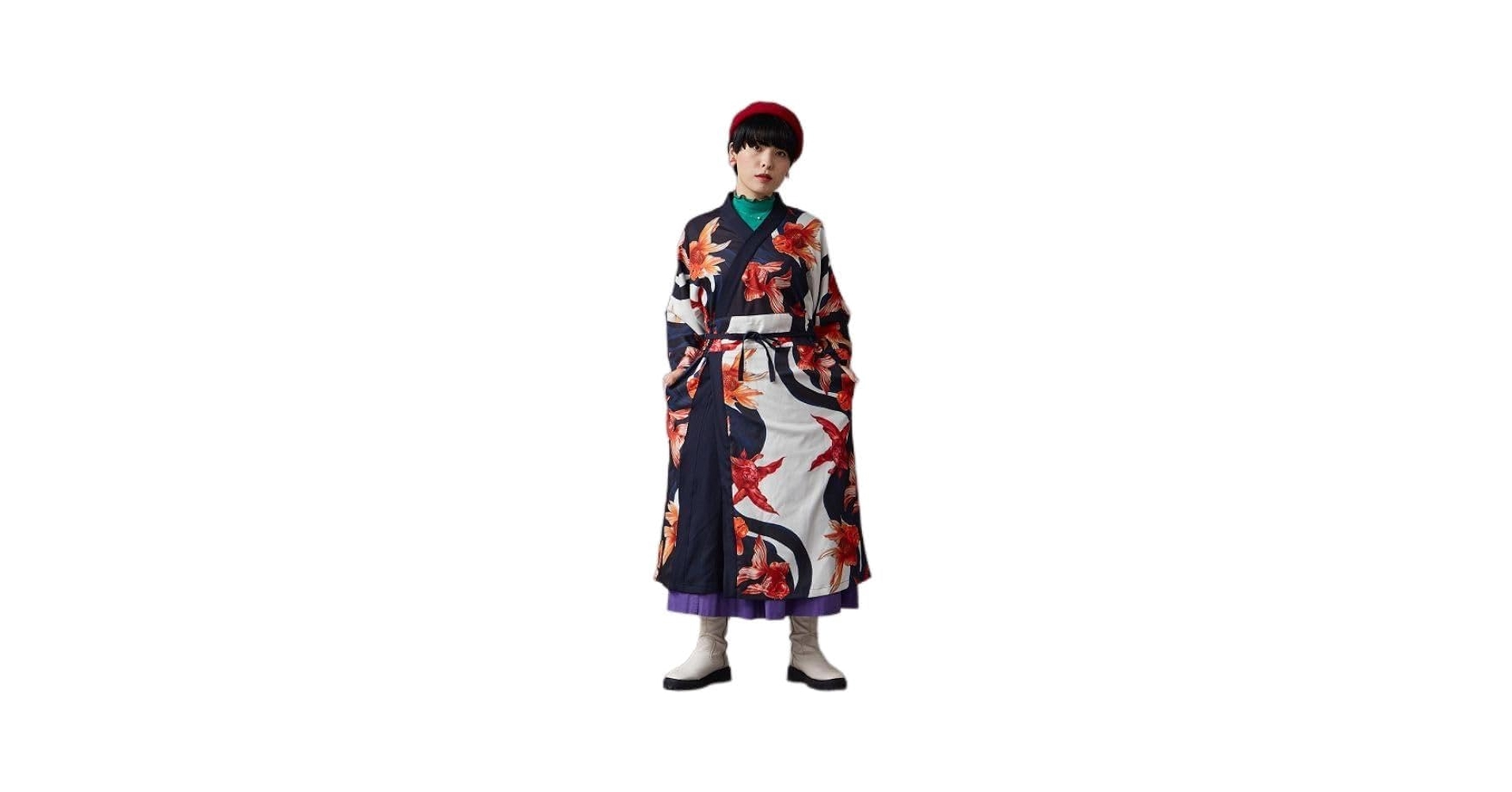 Amazon.co.jp: [カヤ] モダン着物 ワンピース (重宗玉緒×倭物や