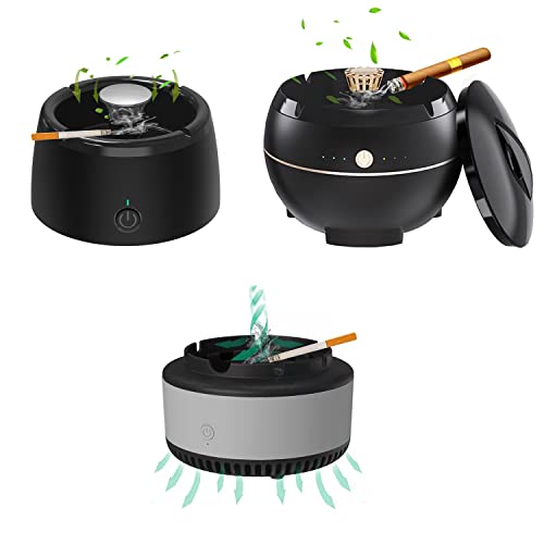 iLeefy 2 in 1 Air Purifier Multifunctional Smokeless Ashtray Air Purifier Ashtray with Filter, Best for Home Car or Office