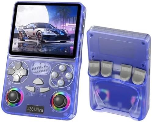 J36 Ultra Handheld Gaming Console with | WiFi & YouTube |3.5 Inch IPS HD Display, 64 GB, 30,000+ Games, Rechargeable Battery 20+ Emulator Hand Video Game, RGB joystick lighting, Built-in YouTube support (Purple)-image-25