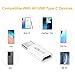 ARKTEK 4 Pack USB-C Male Micro USB Female Adapter Type C Adapter Fast Data Transfer & Charging Universal Compatible for iPhone 16/15 Pro/Plus for AirPods 4 Galaxy S25/Note 20 Pixel 9 (Black/White)