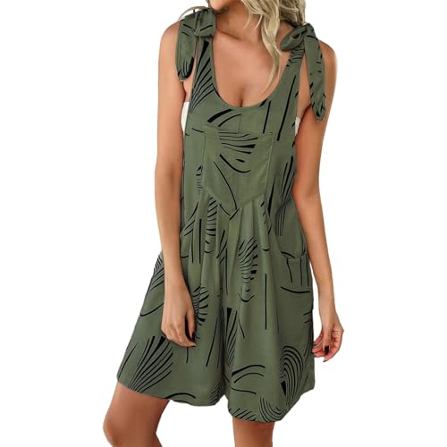 Mono de verano corto para mujer holgado que elimina el calor y la presión en la cintura