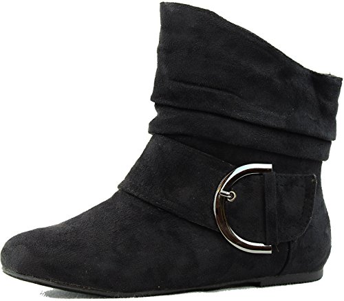 slouchy flat ankle boots