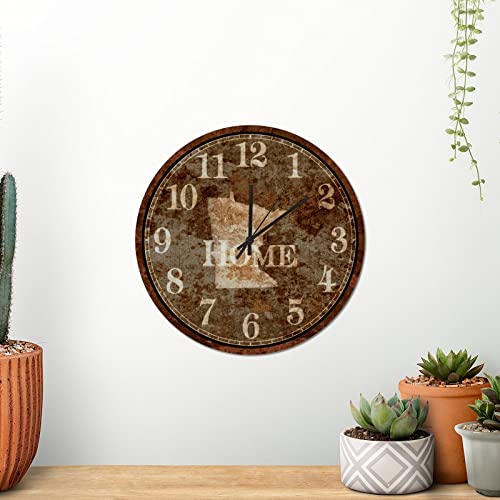 Reloj de pared redondo silencioso 10 pulgadas miniatura 3
