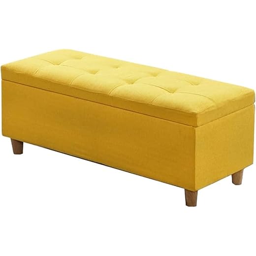 Genérico Taburete de Almacenamiento Banco de Almacenamiento Taburete para sofá Vestuario Taburete Rectangular para Cambiar Zapatos Extremo de la Cama Gabinete de Almacenamiento Gabinete de almacenami