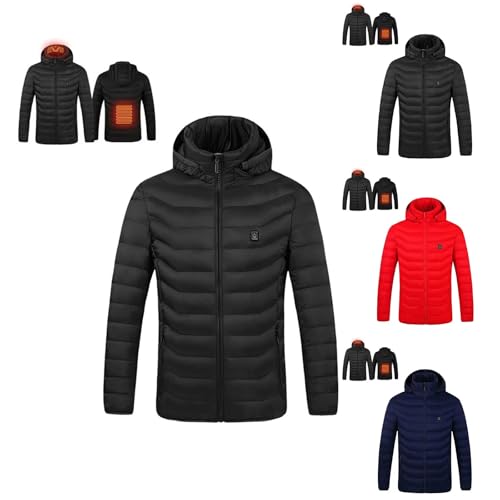 Chaqueta de invierno para hombre acolchada térmica a prueba de viento