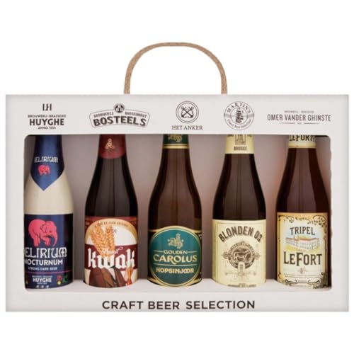 Estuche combo selección de 5 cervezas Belgas