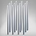 Produktbild bolsius Spitzenkerzen 245/24 mm 12er Pack Leuchterkerzen Kerze Stabkerzen Silber