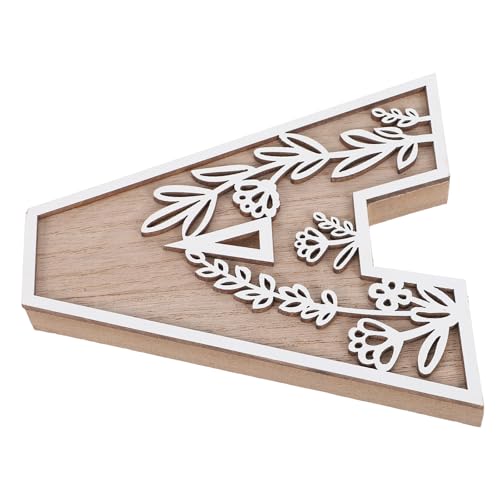Letra de madera para guardería y habitación infantil en tono beige