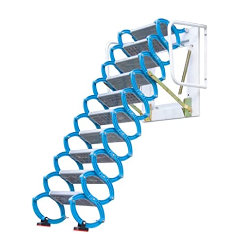 Attic Ladder Telescoping Ladder Aluminum Loft Ladder Thickened Attic