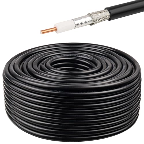 Câble coaxial KMR400 50 ohm MOOKEERF faible perte de 30,5 m sans bobine