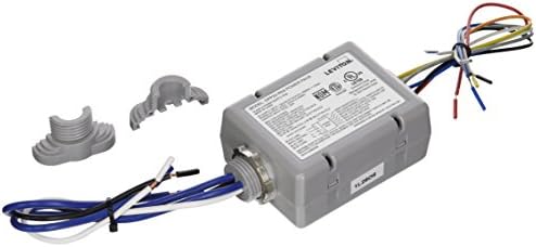 Leviton 20-Amp Super Duty Power Pack for Occupancy Sensors, Basic with Auto-On, Manual-On, Local Switch and Photocell Inputs, OPP20-RD4, Gray image 2