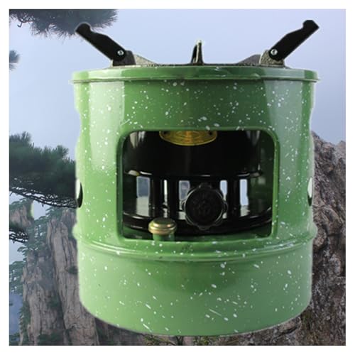 Estufa de Queroseno de Hierro de 3 L Apta para 3-5 Personas Calorífero con 12 Mechas Estufa de Parafina Casera Portátil Estufa de Camping Sin Humo Estufa de Camping Sin Humo