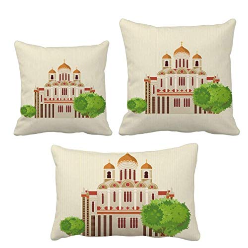 Coussin la Russie décoratif pour canapé et salon avec insert inclus