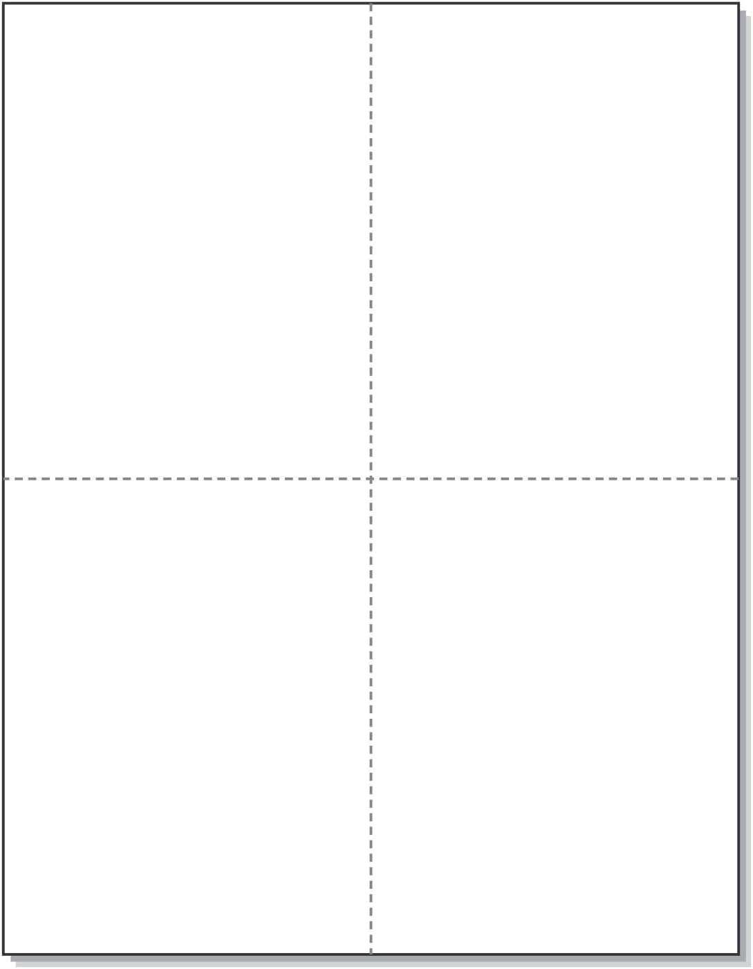 W-2 and 1099-R Forms Blank Paper 4-Up Version "NO Instructions on Back" for Laser and Ink Jet Printer (10 Pack (1000 Sheets))