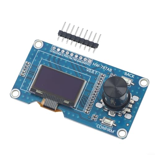 1.3-Inch and 0.96-Inch for OLED Display Module with EC11 Rotary Encoder, IIC Interface, 128x160 Resolution, All-in-One Design for DIY Electronics Projects(B)