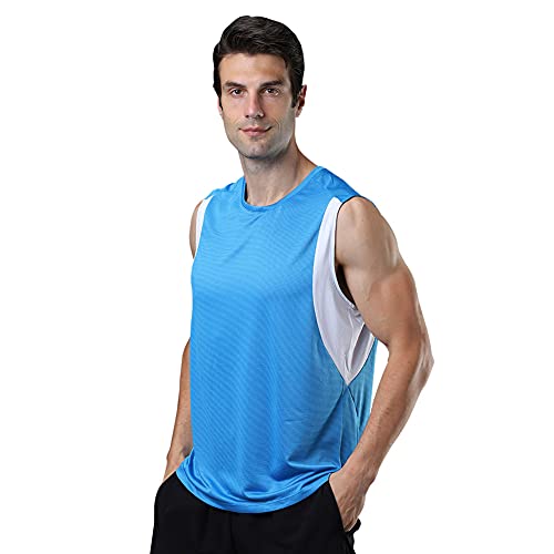 FEimaX Camiseta sin Mangas Deportiva Hombre Camisetas de Tirantes Deportes Chaleco Interior Tank Top Gym Fitness de Secado Rápido para Entrenamiento Correr