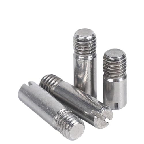 AYYSSM 10 PZ M6x8/10/12/14/16/20/25/30mm in Acciaio Inox GB878 Maschio filettato Perno cilindrico con Intaglio Perno cilindrico Hardware di Fissaggio(M6X25 10PCS)