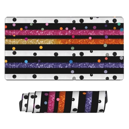 Tapis de souris long antidérapant et fluide pour pc de bureau
