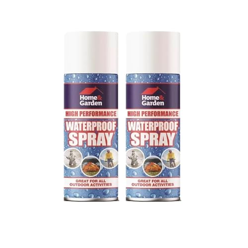 MIXEL Waterproof Aerosol Spray, Repels Water, Longevity And Durability, Strong Water Resistance, Essential Protection For Outdoor Gear, Furniture, Shoes, Moisture, Rain, (2 Pcs)